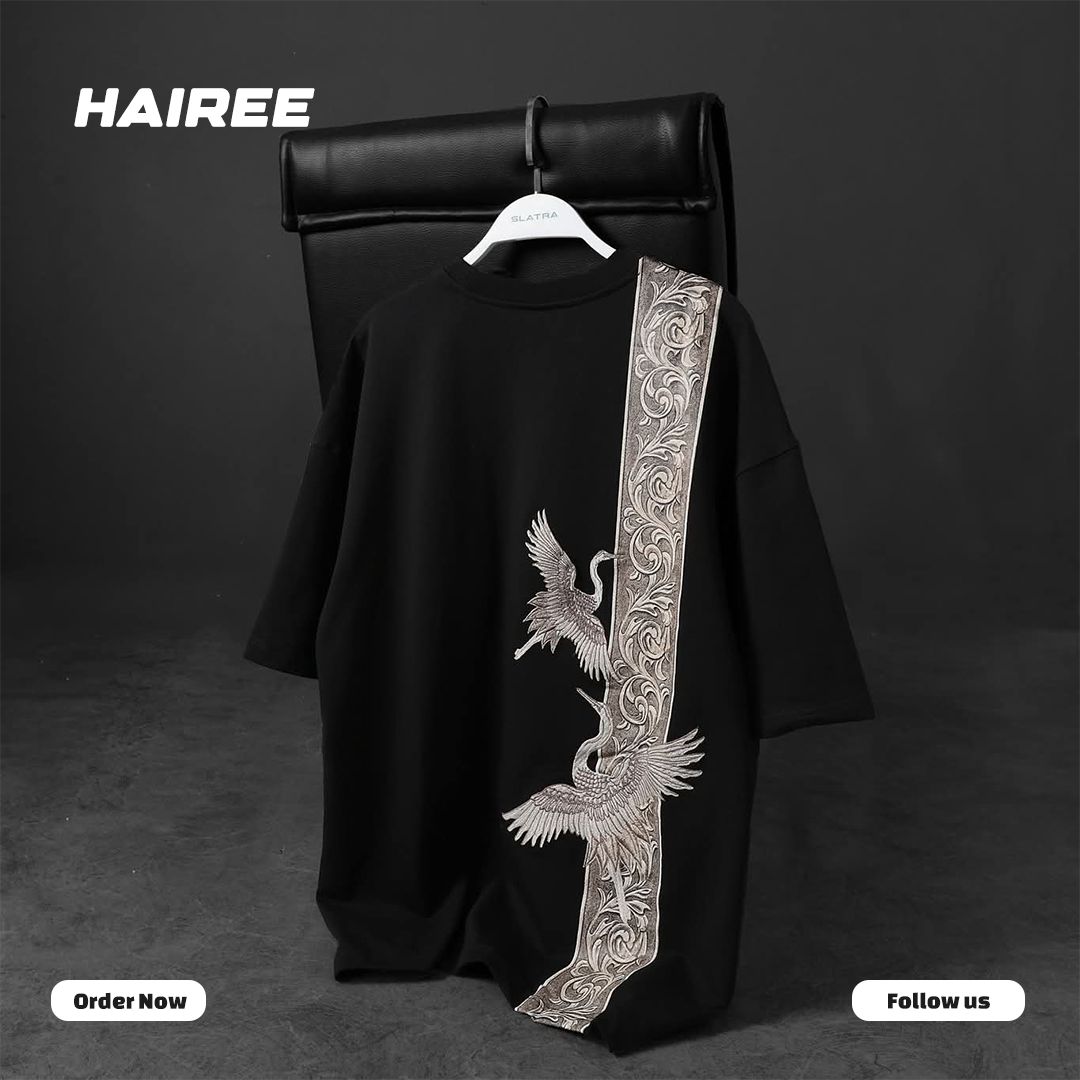 Premium Drop Shoulder "Flight of Elegance Tee"