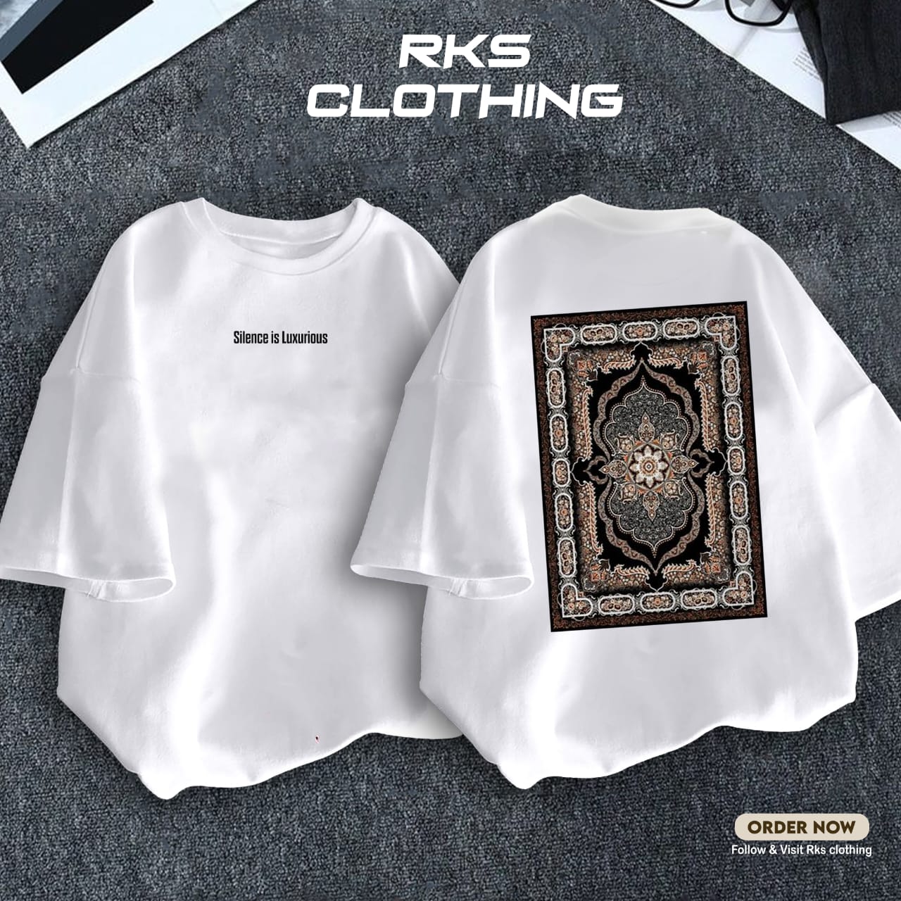 Premium Drop Shoulder "silence is luxurious'"